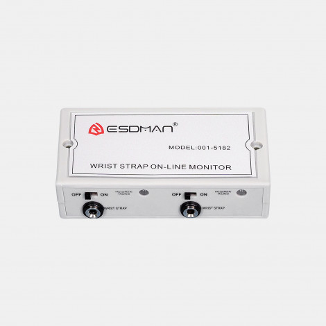 ESDMAN P/N: 001-5182 Dual Operator Wrist Strap Online Monitor