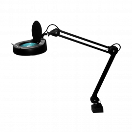 Laxo #8064 LED-U-ESD 3X 230 V Black ESD  Magnifying  Lamp c/w single arm
