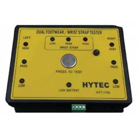HYTEC #HYT-1205 Dual Individual Footwear & Wrist Strap Tester